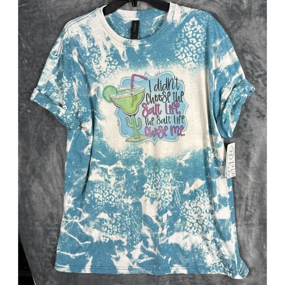 Women’s T Shirt “I Didn’t Choose The Salt Life The Salt Life Chose Me” Blue XL